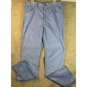 Vintage Lee Riders Light Blue Corduroy Pants Mens Straight UNION Made USA 34x35